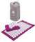 Purple Acupressure Bed of Nails Mat and Pillow Cushion Set