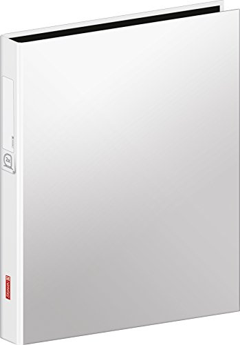 Brunnen 106552100 Ringbuch (A4, Kartonüberzug, 20mm Füllhöhe, 2 Ringe, mit Beschriftungsetikett auf dem Rücken) weiß