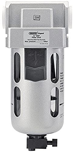 Draper 24337 Expert Filter Unit, 1/2 BSP, 19.2cm x 8.5cm x 8cm, Blue