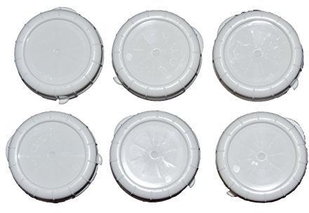The Dairy Shoppe Replacement Glass Milk Bottle Caps, Fits 48 mm Libbey & Stan-Pac (Pack of 6)