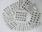 12x sheets (300+ individual transfers) of 3D Nail Art Tips Stickers False Nail Design Manicure Decals Gems Glitter Toe various designs - by Fat-catz-copy-catz (black moustache nail art)