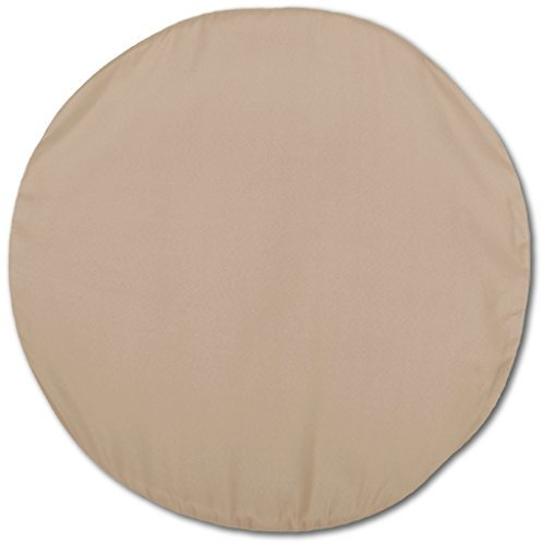 Bestlivings Kissenbezug Sandgrau (Ø 60 cm) mit verdecktem Reißverschluss - viele Größen und Farben