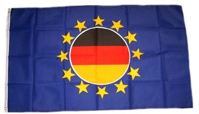 Fahne/Flagge Europa mit Deutschland Kreis 90 x 150 cm