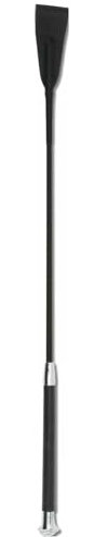 Amesbichler Reitsport Equipage Gerte Reitgerte mit Klatsche und Gummigriff, schwarz Springstock 65 cm