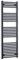 600mm Wide Black Heated Towel Rail Radiator Flat Ladder for Stylish Bathroom (600 x 1600 mm)