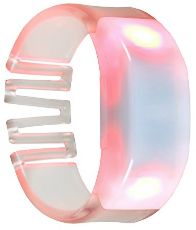 LED Leuchtarmband PVC mit 2 RGB LED 15 Leuchtfarben sowie Farbwechsel einstellbar Led Armband Kinder Neon Armband Party