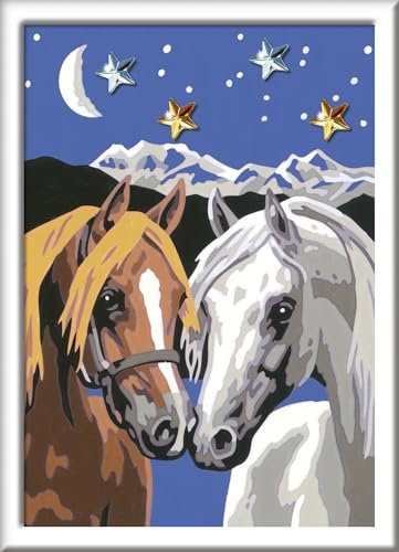 Ravensburger - 280247 - Numéro D'art Set Brilliant - Amour Des Chevaux