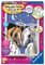 Ravensburger CreArt 28024 - Pferdeliebe - Malen nach Zahlen Pferd für Kinder ab 7 Jahre, Malset mit Rahmen, Pinsel und Acrylfarben, Geschenk für Mädchen und Jungen, mit Glitzer