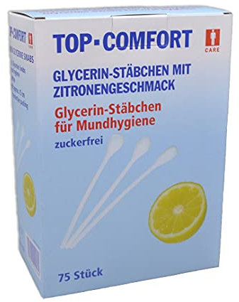 AMPRI Lemon Sticks - Mundpflegestäbchen - 150 mm - 75 Stück
