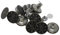 BIG-SAM Jeansknöpfe - Ø 17mm - Altsilber/Sterne - 5/10 / 25 oder 50 Stück - Nähfrei mit Anleitung! (10)
