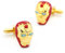 Beaux Bijoux Iron Man Cufflinks - Super Hero Design Cufflink Men's Shirt Cuff Links Pair - Marvel