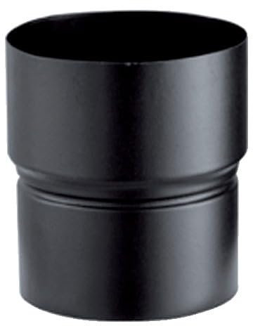 Réduction femelle émaillé 7/10e soudé en continue, diamètre 150/153 mm , noir mat (RAL 9019) Réf. RD150F153BU ENM / 5615