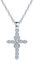 Yumilok 925 Sterling Silber Zirkonia Einzigartig Kreuz Unendlichkeit Zeichen Charm Anhänger Halskette Kette mit Anhänger für Damen Mädchen