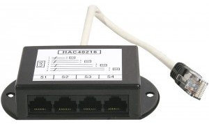 Dexlan Repartiteur téléphonique RJ45/RJ11 4 voies