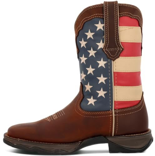 Durango Women's RD4414 Boot, Brown/Union Flag, 7.5 M US