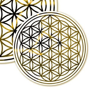 Berg Blume des Lebens - Aufkleber ø 18 cm, Haftfolie