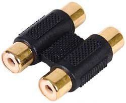 Twin RCA Coupler 2 x RCA Female to 2 x RCA Female Adaptor/Coupler/Extender (BY CABLES 4 ALL)