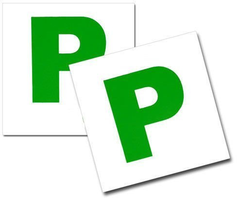 Sakura SS3338 Magnetic P Plates For Newly Qualified Drivers Easy To Fit Remove