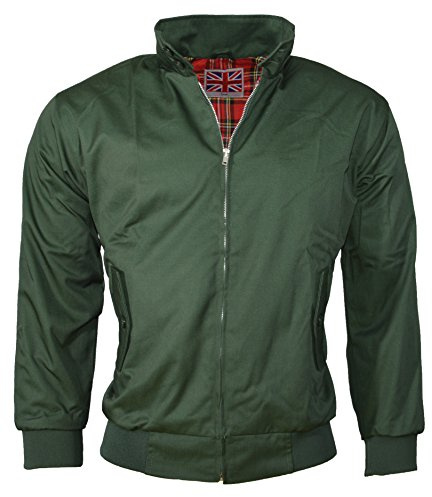 Urban Couture Clothing Adults Classic Harrington Jacket MOD Retro Scooter Summer Jacket - 8 COLOURS - XS-5XL!