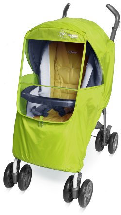 [Manito] Elegance Plus Cover / couverture pour poussette de bébé et poussette, couverture de pluie, Vent Météo Shield pour la marche en plein air, de grandes fenêtres avec protection des yeux (Green)