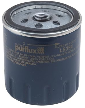 PURFLUX Ölfilter Motorölfilter Anschraubfilter LS384 Kompatibel mit FORD MONDEO IV Turnier BA7 Focus II Schrägheck DA, HCP, DP S-MAX WA6 Focus II Kombi DA, FFS, DS, MITSUBISHI COLT VI Z3A, Z2A