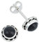 Ohrstecker 925 Silber Onyx schwarzer Stein Edelstein Ohrringe echt Silber Damen Sterling Silber Stecker Geschenk(MOS-024-03)