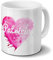 digital print Tasse mit Namen Patricia - Motiv Painted Heart - Namenstasse, Kaffeebecher, Mug, Becher, Kaffeetasse - Farbe Weiß