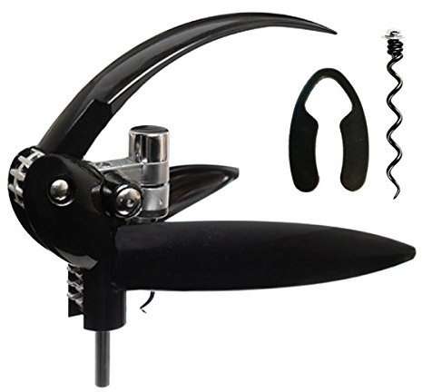 GP&Me Sommelier Set Levatappi Automatico, Plastica, Nero