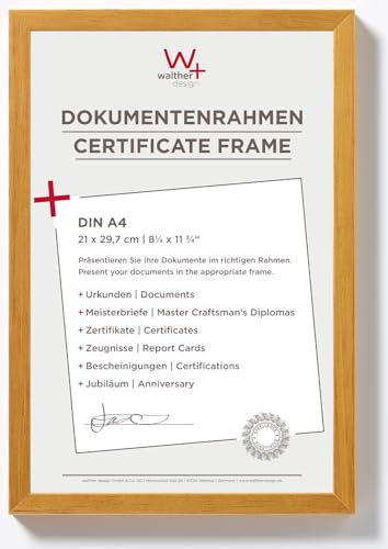 walther design BP130E Peppers Bilderrahmen, Holz, 21 x 29,7 cm, eiche