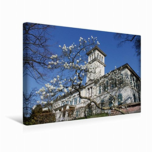 Premium Textil-Leinwand 45 x 30 cm Quer-Format Schloss Heiligenberg (Seeheim-Jugenheim) | Wandbild, HD-Bild auf Keilrahmen, Fertigbild auf hochwertigem Vlies, Leinwanddruck von Gert Kropp