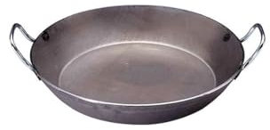 De Buyer - 5113.24 - Frying pan with 2 handles (serving pan) made of heavy iron steel - 24 cm
