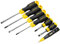 Stanley Cushiongrip Schraubendrehersatz 6-teilig (SL 5/6.5/6.5; PH1/2/2, mit Spannungsprüfer, magnetisch) 0-65-009, Schwarz