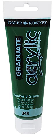 Daler-Rowney GA123120343 Graduate Acrylic Paint 120ml Hookers Green