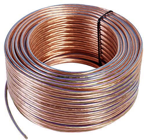 Misterhifi kabel, hifi-zubehör & mehr 100 m Lautsprecherkabel 2 x 2,5 mm², transparent isoliert, 99,99% OFC Voll Kupfer Litze: 2 x 78 x 0,2 mm