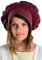 HEMAD Damen Mittelalter Haube mit Schild Baumwolle rot