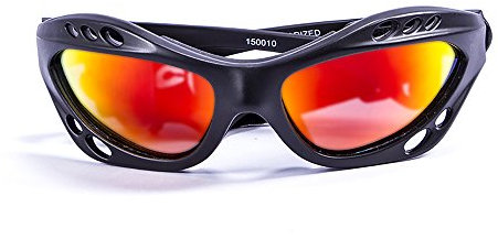 OCEAN SUNGLASSES - Cumbuco - lunettes de soleil polarisÃBlackrolles - Monture : Noir Mat - Verres : Revo Jaune (15001.0)