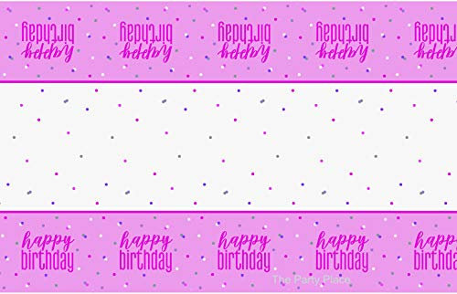 BLING Party Decorations and Tableware for 50th Birthday in PINK Glitz (Table Cover)