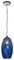 Dapo PAT Glas-Pendel-Decken-Leuchte-Lampe Mosaik-Glas blau handgearbeitet E27x1 nicht ink. Wohn-Ess-Schlaf-Zimmer-Küchen-Leuchte-Lampe
