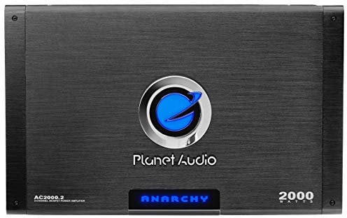 Planet Audio AC2000.2 2.0 Wired Black Audio Amplifier - Audio Amplifiers (2.0 Channels, 1000 W, 102 dB, 20-20000 Hz)