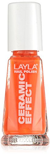 LAYLA SMALTO LAYLA CERAMIC EFFECT FLUO N.109 Neon Fluo, Colore Fluorescente Smalto Unghie Estate 10ml