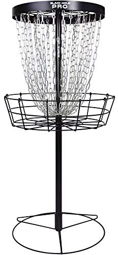 MVP Disc Sports Black Hole Pro 24-Chain Portable Disc Golf Basket Target