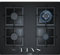 Bosch Series 6 PPH6A6B20 Black Integrated Gas Hob - Plate (Black, Built-in, Gas, Glass, 1000 W, 1750 W)