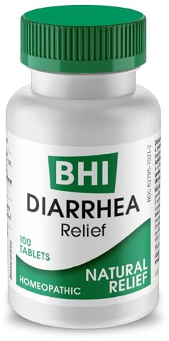 MediNatura BHI Diarrhea - Diarrhea Medicine for Fast-Acting Relief - Relieves Stomach Aches - Dissolvable Tablets - Natural Plant & Mineral-Based Ingredients - Non-Drowsy - Daily Support - 100 Count