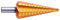Exact Stufenbohrer mit gerader Nute, 4-20mm, HSS, TiN-Beschichtung