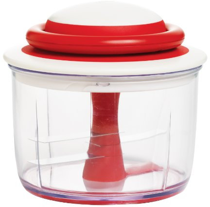 Chef'n 102-239-005 VeggiChop Hand-Powered Food Chopper, 0, Cherry