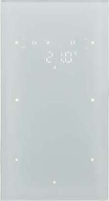 Sensor 2 fases con termostato, configurado, serie berker R.1 de hager, negro