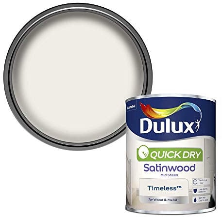 Dulux Quick Dry Satinwood Paint For Wood And Metal - Timeless 750 ml