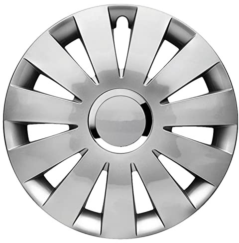 Albrecht 14 Zoll Radkappen silber für Stahlfelgen - Beat Radzierblenden aus hochwertigem Kunststoff - Langlebige Radblenden in originaler Albrecht Verpackung - Made in EU