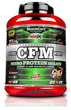 AMIX - Proteína Isolada - MuscleCore CFM Nitro 2 kg - Favorece el desarrollo muscular y acelera la recuperación - Contiene Enzimas Digestivas Aminogen - Proteína Whey en polvo - Sabor Milk Vainilla