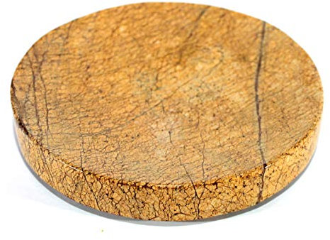 KLEO Porte-savon en pierre naturelle pour salle de bain, baignoire ou lavabo Chocolat
